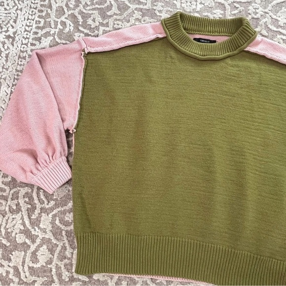 Forever 21 Chunky Colorblock Sweater - Picture 7 of 13